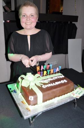 Charlotte with birthday cake WEB