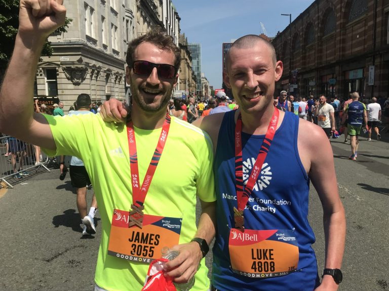 Men at the Great Manchester Run event