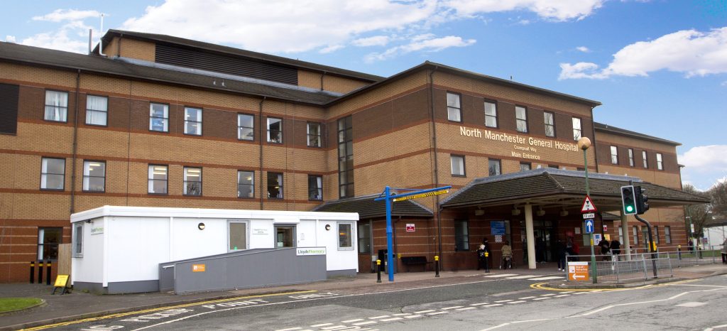 North Manchester General Hospital Front-entrance