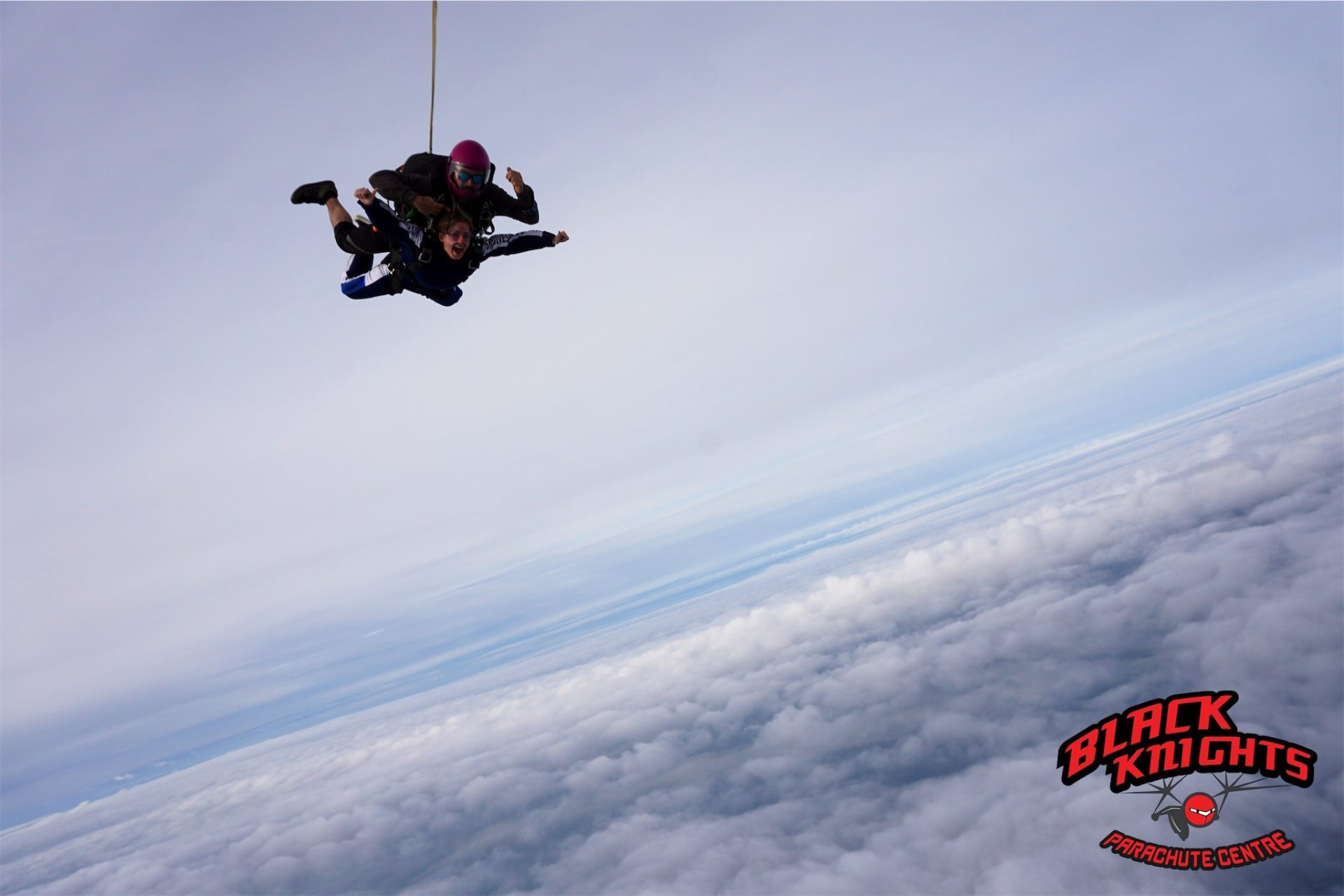 Peninsula Group's Danielle McCabe during her skydive